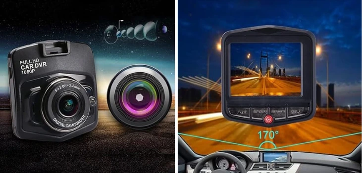 Vital Dashcam at night