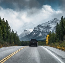 snowy mountains Vital Dashcam